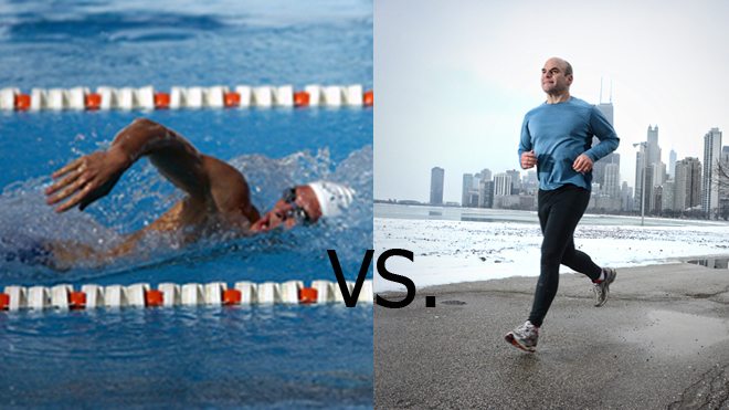 Swimming VS Running